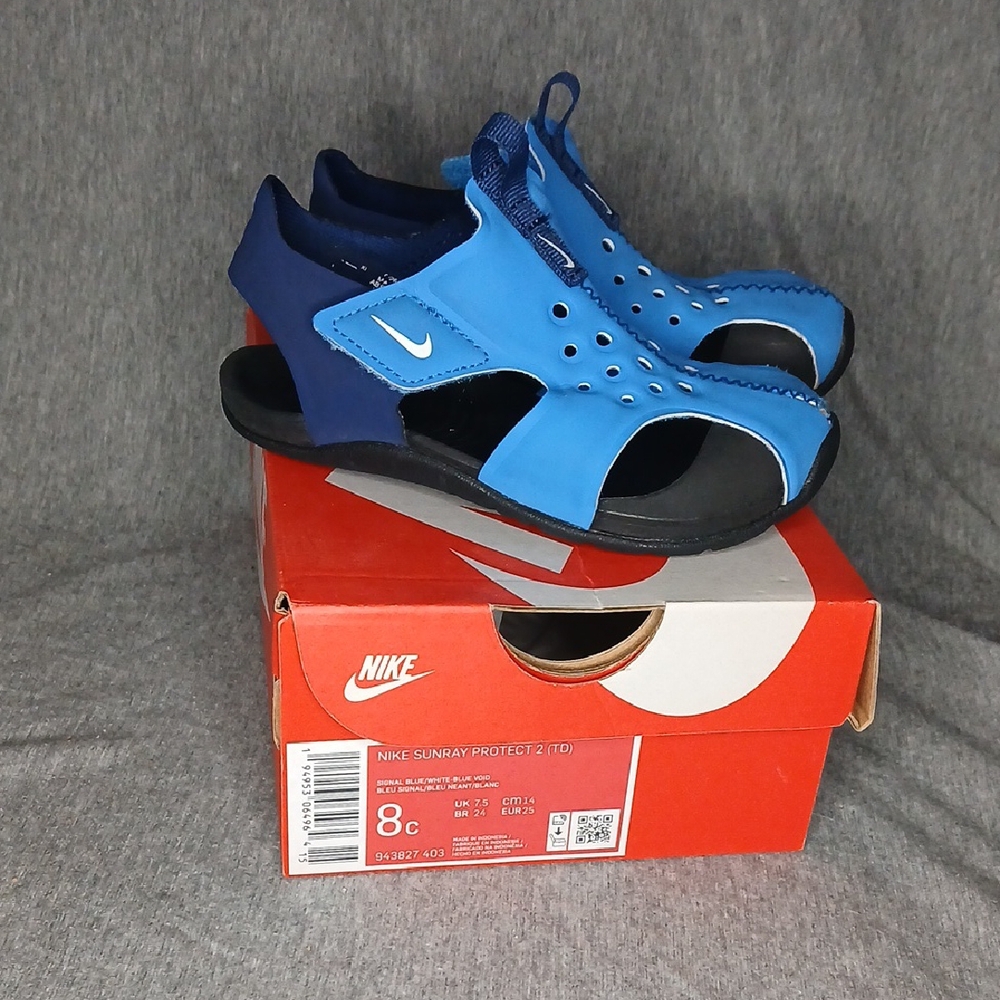 Nike Sunray Protect 2 Kids' Sandals in Blue and Black